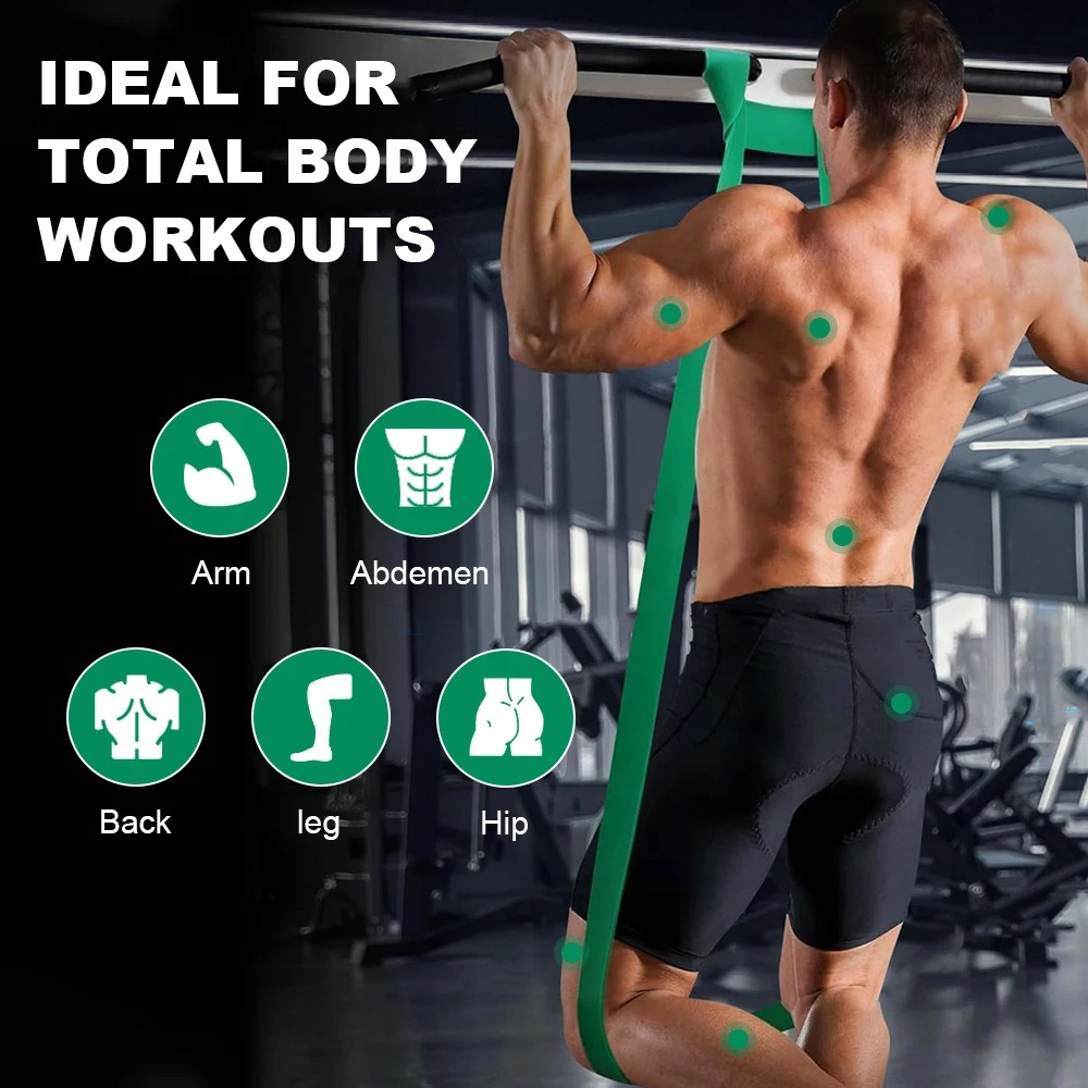 Pilates Yoga Home Workout - 5~230lbs Fitness Resistance Band Boxing Agility