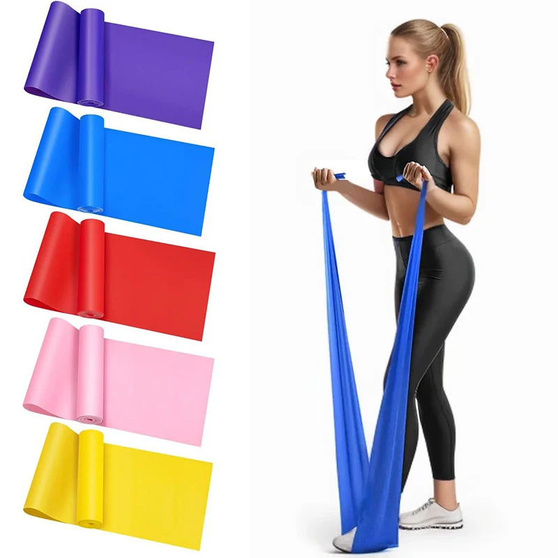 Pilates Yoga Home Workout - Elastic Yoga Fitness Bands Yoga Pilates