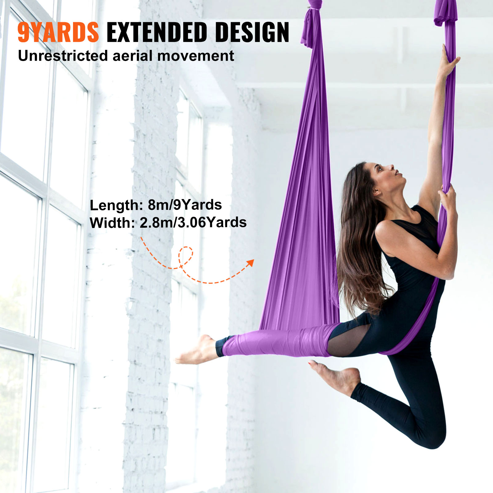 8.7/11Yards Aerial Yoga Hammoc - Aerial Silk Hammock review and price