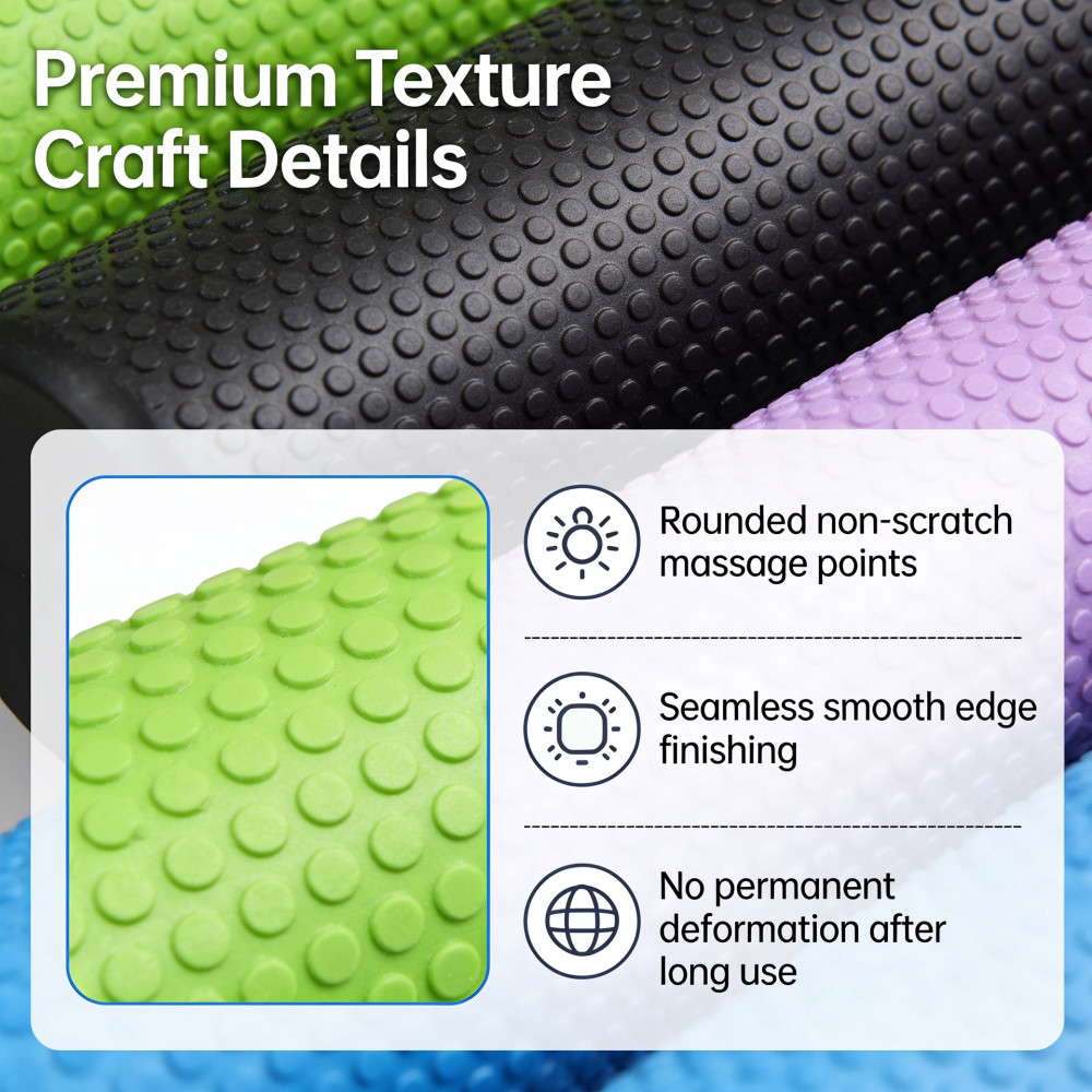 Yoga Roller Round EVA Foam Cyl - Pilates Yoga Home Workout review and price