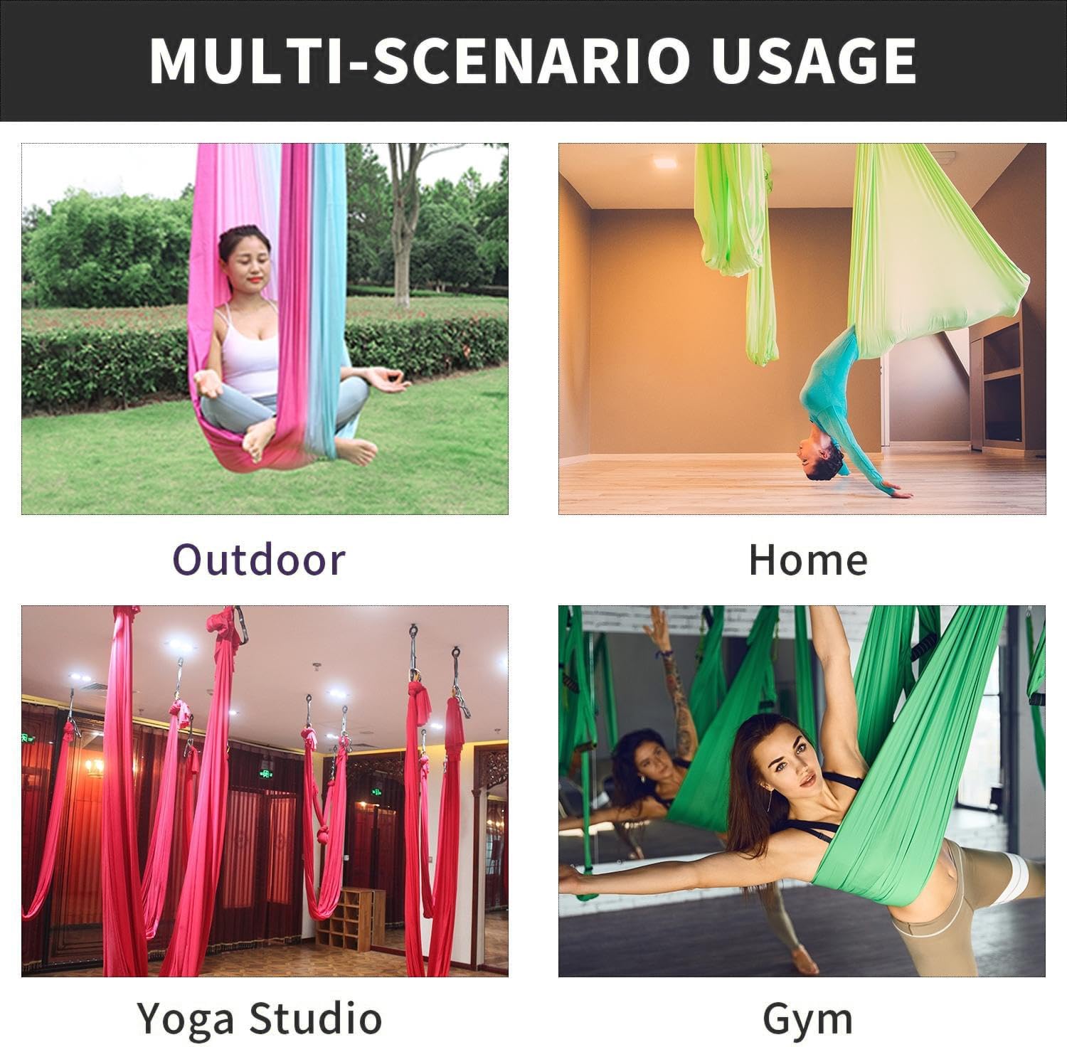 FITNESS 4.37 Yards Aerial Yoga - Aerial Silk Hammock review and price