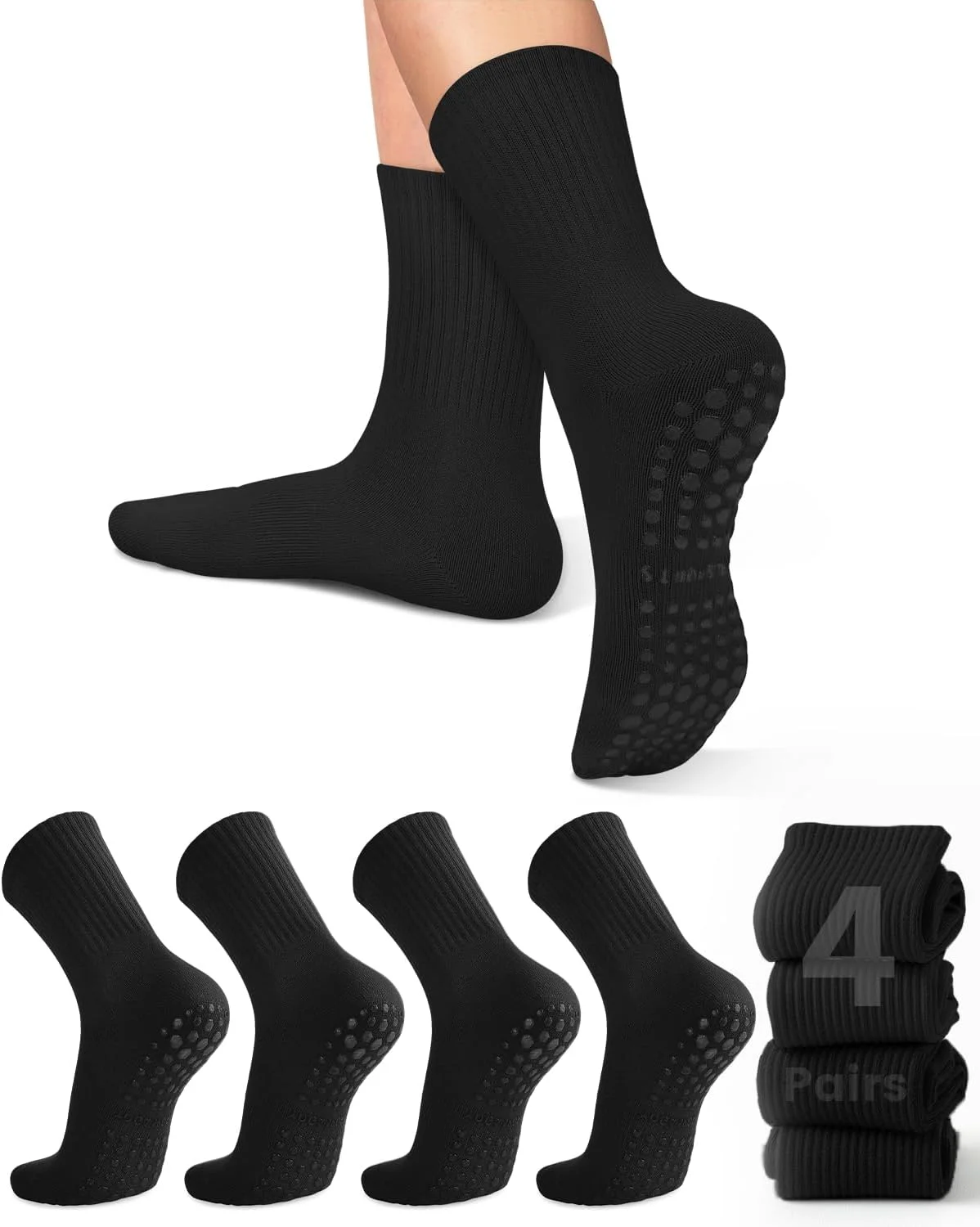 4 pairs of women's yoga socks, - Pilates & Yoga Vertebrasana review and price
