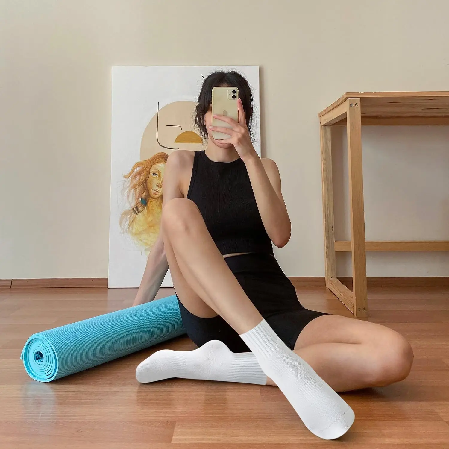 4 pairs of women's yoga socks, - Pilates & Yoga Vertebrasana review and price