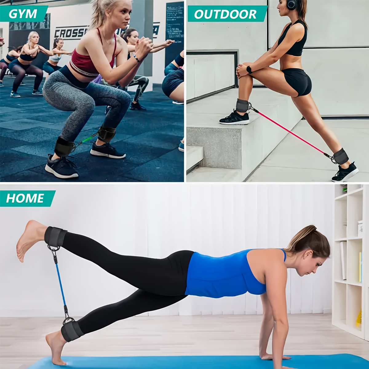 5‑Piece Ankle Resistance Band  - Pilates Yoga Board review and price