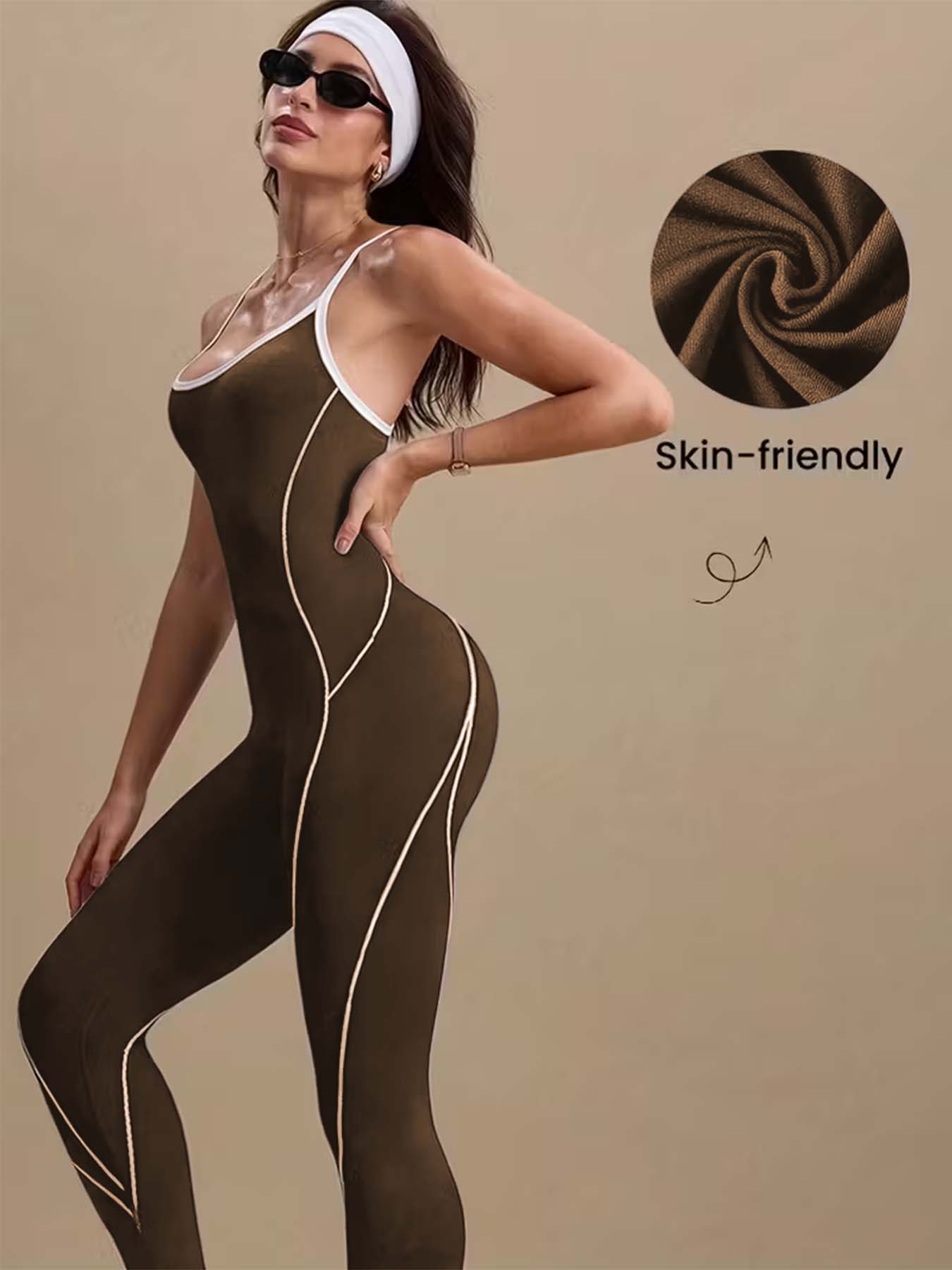 Women's Brown Tummy Control Yo - Pilates Ankle Strap review and price