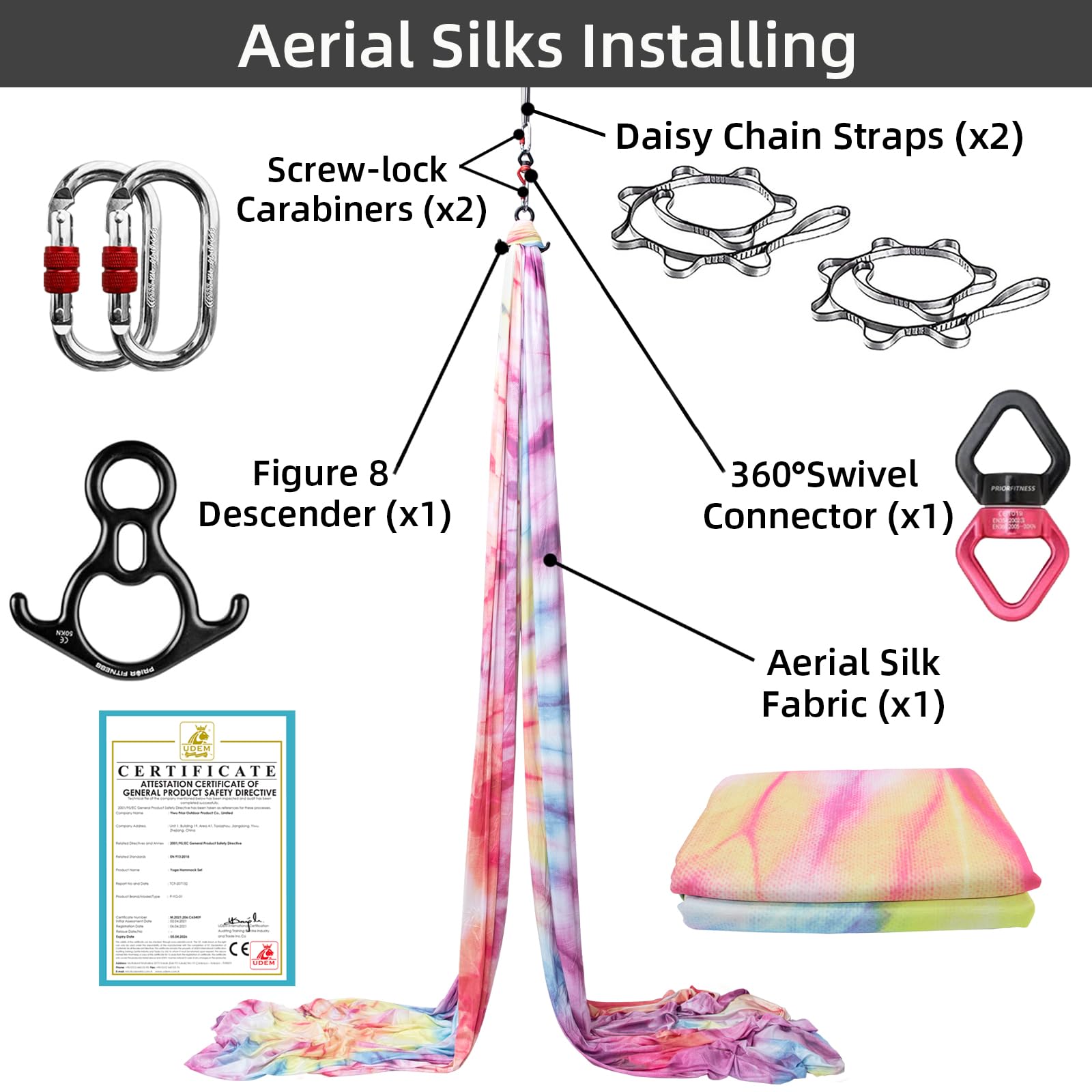 9 Yards Aerial Silks Kit Color - Aerial Silk Hammock review and price
