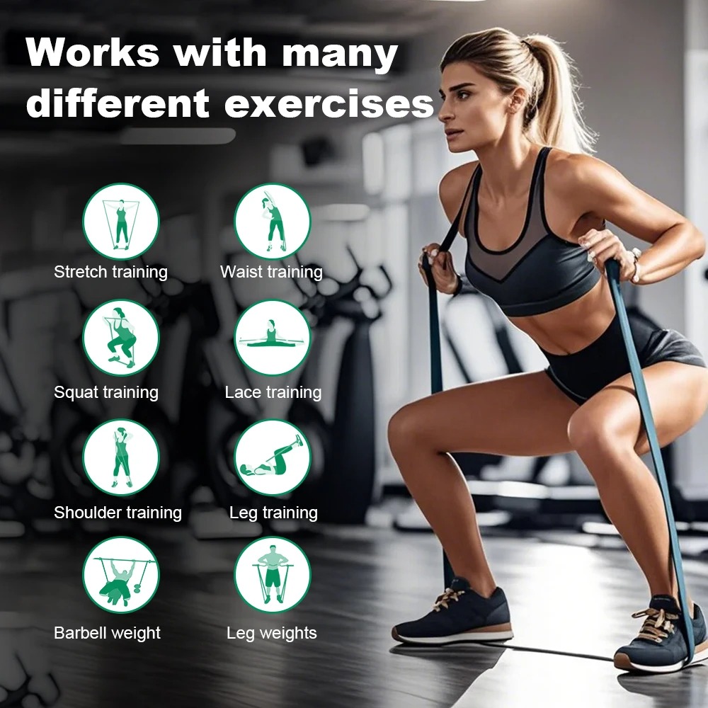 5~230lbs Fitness Resistance Ba - Pilates Yoga Home Workout review and price