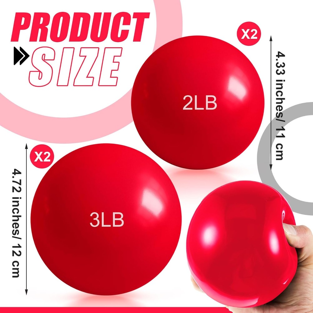 1lb-5lb Weighted Toning Balls  - Pilates Yoga Tone review and price