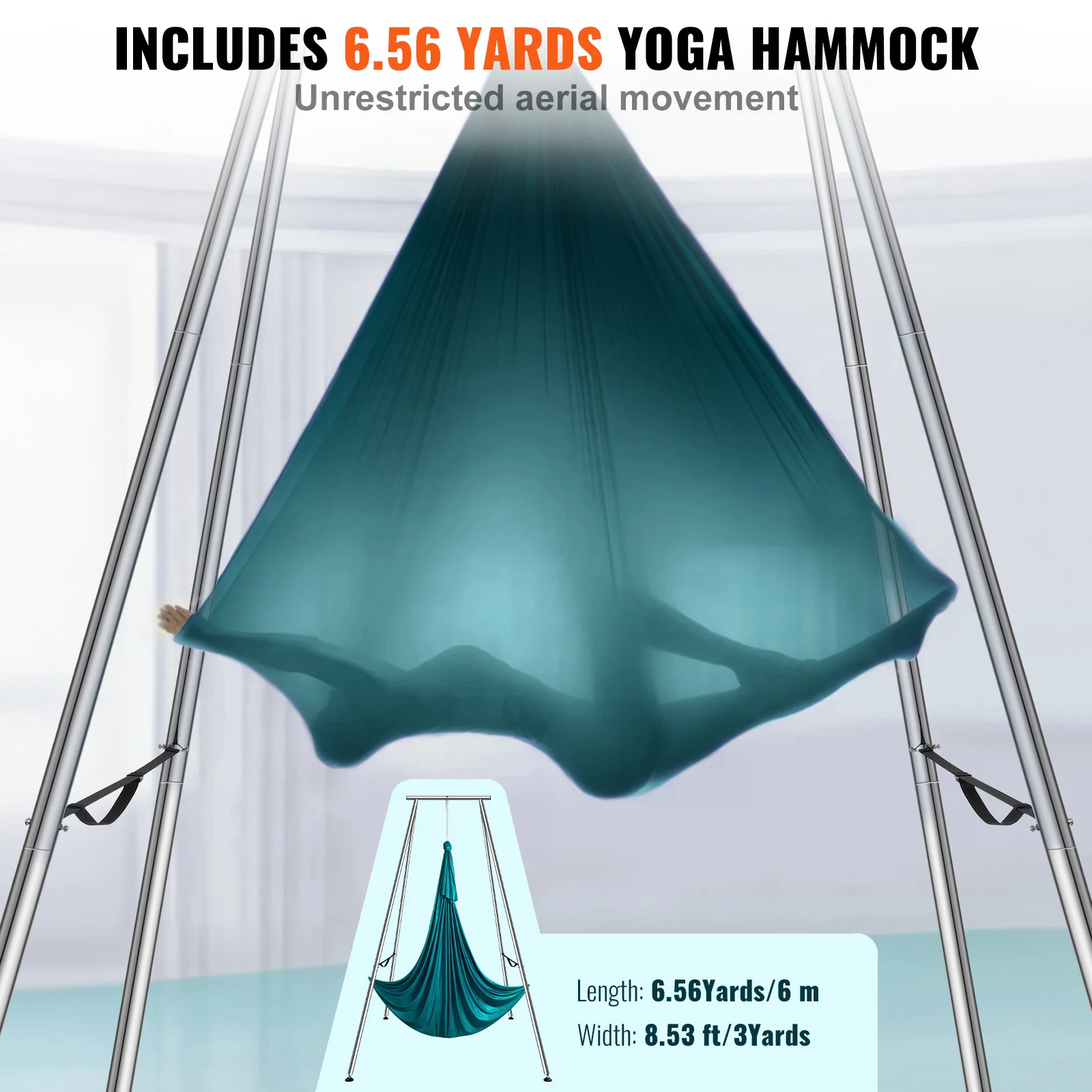 with 6.6 Yards Aerial Silks Ma - Aerial Silk Hammock review and price