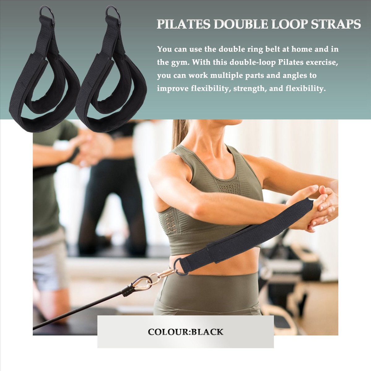 【STOCK】2PCS Pilates Double Loo - Pilates Ankle Strap review and price