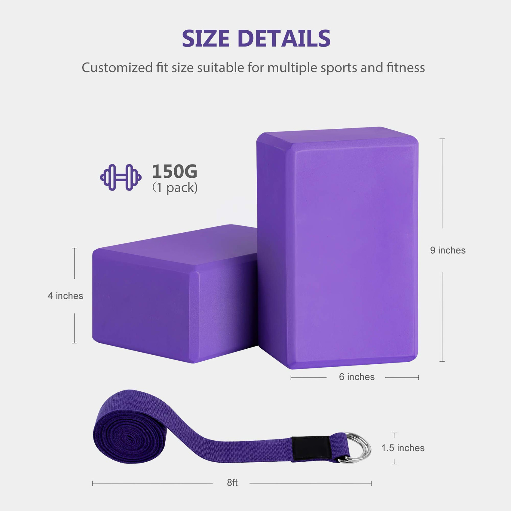 AEB0-Yoga Block And Yoga Strap - Pilates Yoga Tone review and price