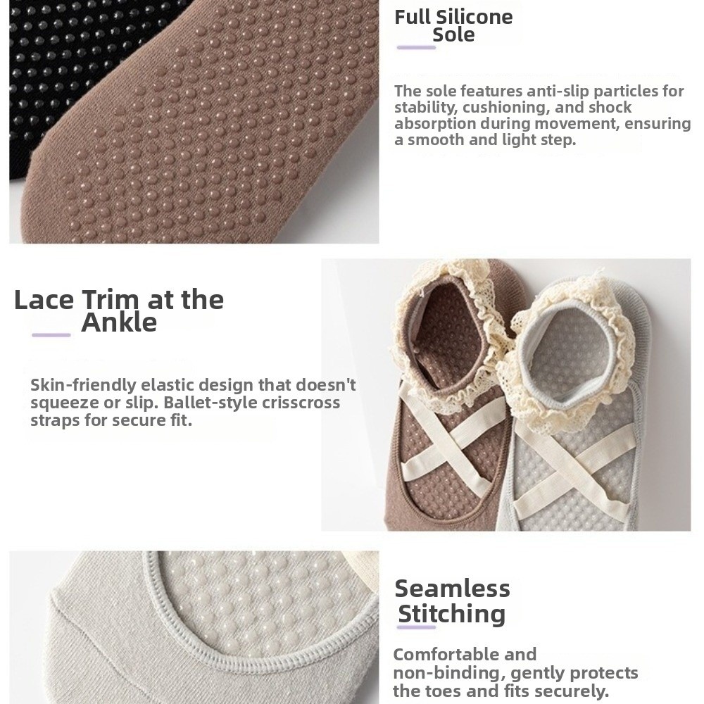 New Non Slip Yoga Socks Lace T - Pilates Ankle Strap review and price